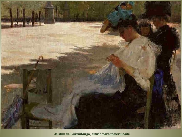 Jardim de Luxemburgo, estudo para maternidade 