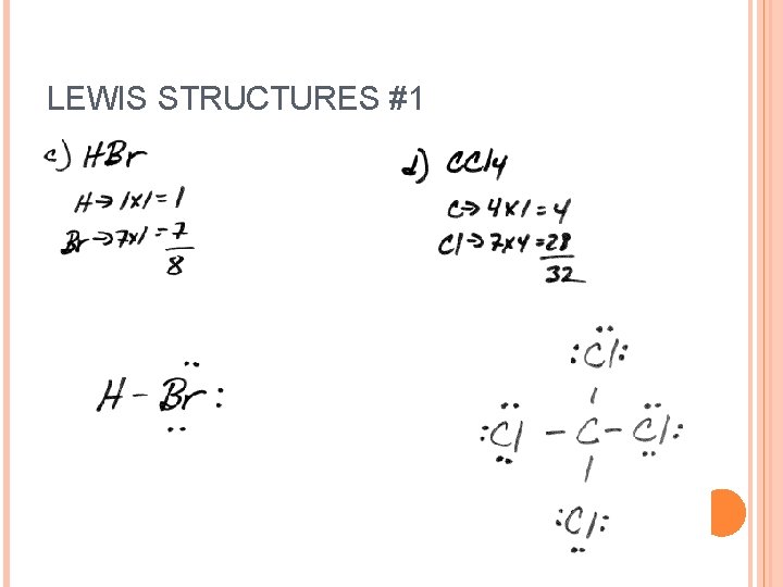 LEWIS STRUCTURES #1 