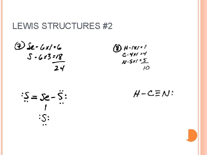 LEWIS STRUCTURES #2 