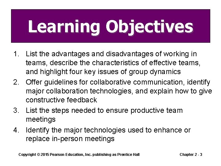 Chapter 2 Mastering Team Skills and Interpersonal Communication