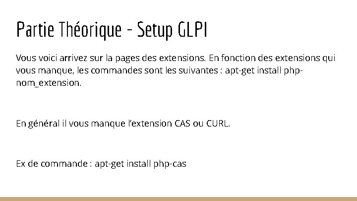Partie Théorique - Setup GLPI Vous voici arrivez sur la pages des extensions. En Partie Théorique - Setup GLPI Vous voici arrivez sur la pages des extensions. En