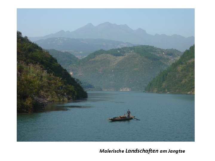 Malerische Landschaften am Jangtse 