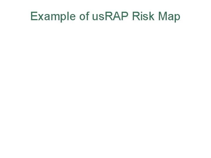 Example of us. RAP Risk Map 