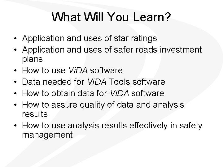 What Will You Learn? • Application and uses of star ratings • Application and