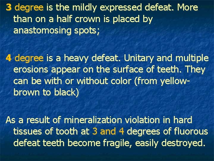 3 degree is the mildly expressed defeat. More than on a half crown is 3 degree is the mildly expressed defeat. More than on a half crown is