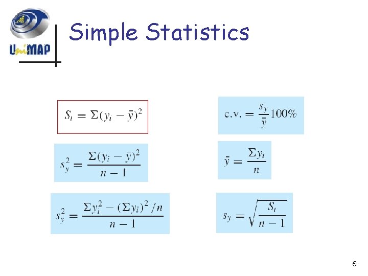 Simple Statistics 6 