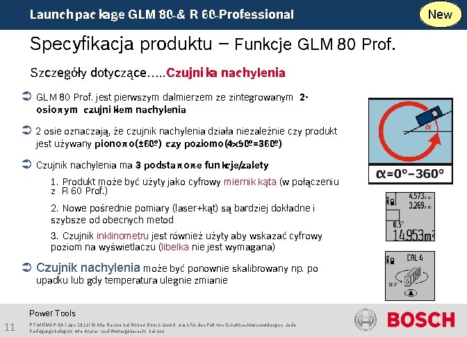 New Launch package GLM 80 & R 60 Professional Specyfikacja produktu – Funkcje GLM