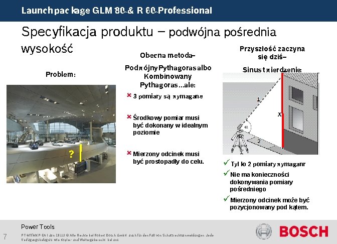 Launch package GLM 80 & R 60 Professional Specyfikacja produktu – podwójna pośrednia wysokość