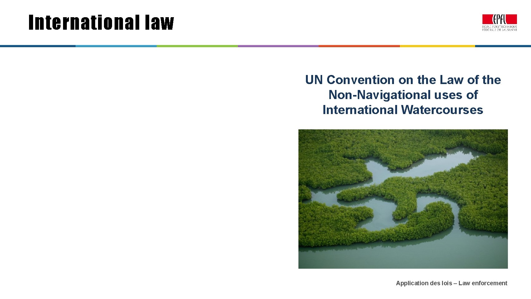 International law UN Convention on the Law of the Non-Navigational uses of International Watercourses