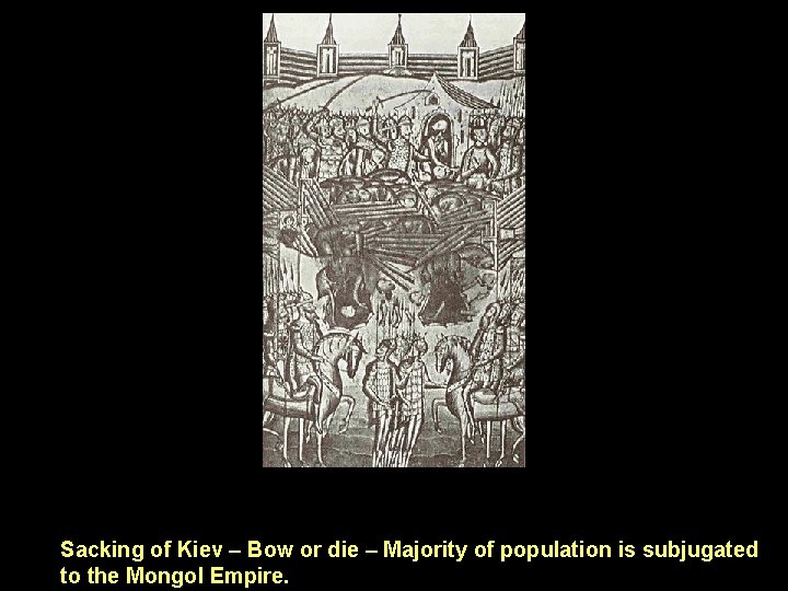 Sacking of Kiev – Bow or die – Majority of population is subjugated to