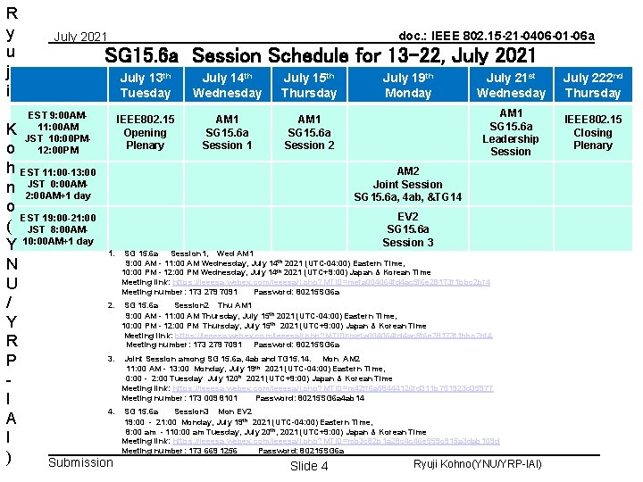 R y u j i doc. : IEEE 802. 15 -21 -0406 -01 -06 R y u j i doc. : IEEE 802. 15 -21 -0406 -01 -06