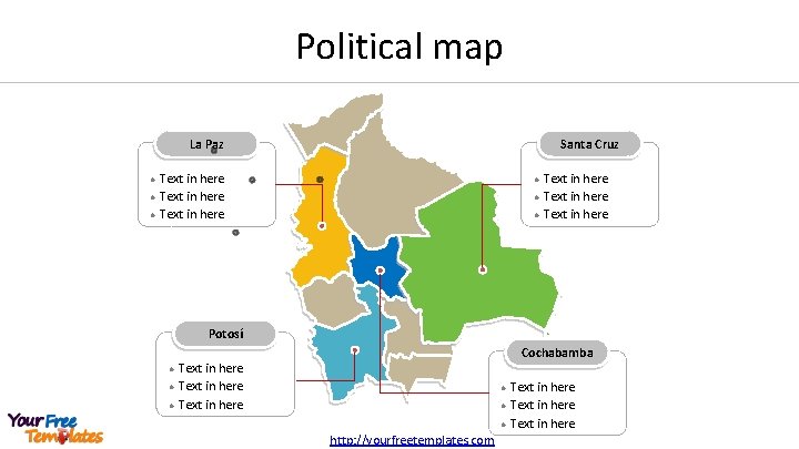 Political map La Paz l l l Santa Cruz Text in here l l