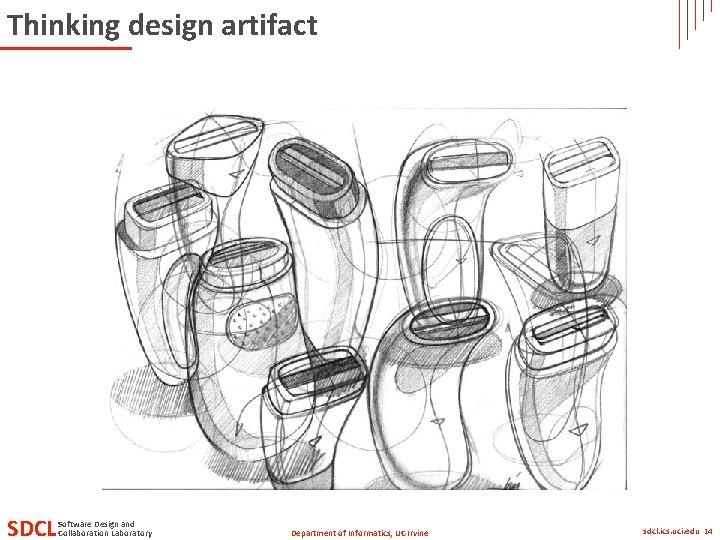 Thinking design artifact SDCL Software Design and Collaboration Laboratory Department of Informatics, UC Irvine