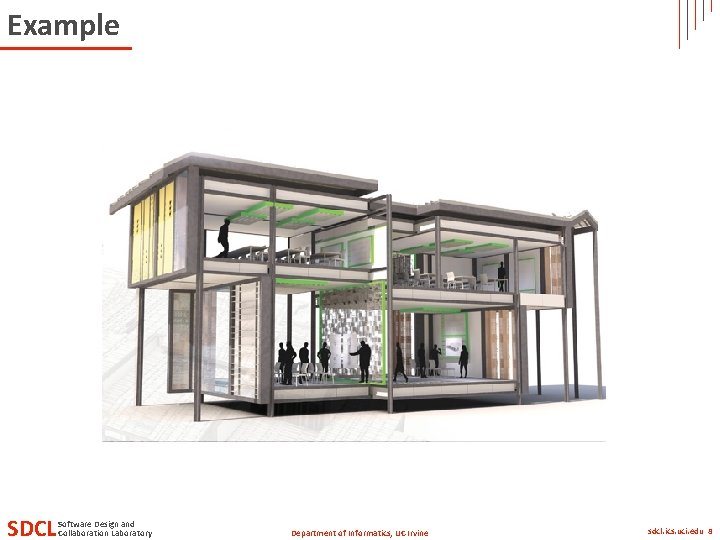 Example SDCL Software Design and Collaboration Laboratory Department of Informatics, UC Irvine sdcl. ics.