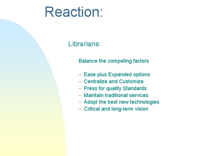 STM Libraries in the Future Quo Vadis David