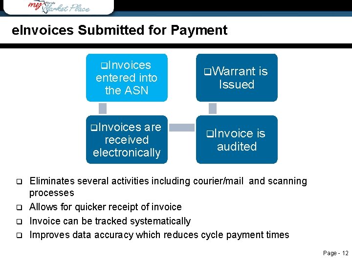 e. Invoices submitted for payment e. Invoices Submitted for Payment q. Invoices entered into