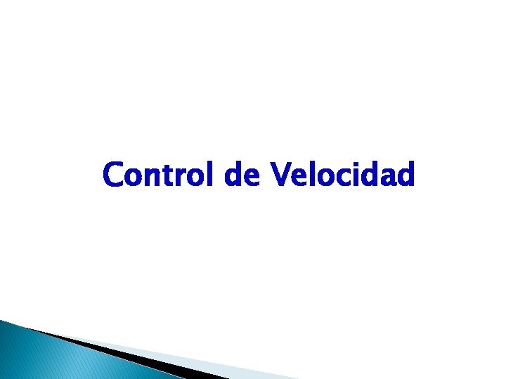 Control de Velocidad 