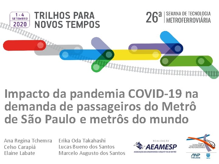 Impacto da da pandemia COVID-19 Covid-19 na Impacto na demanda de de passageiros do