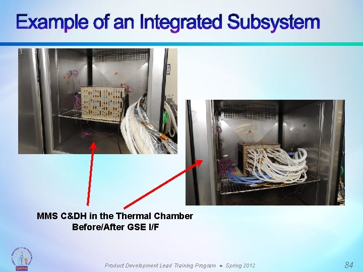 Example of an Integrated Subsystem MMS C&DH in the Thermal Chamber Before/After GSE I/F