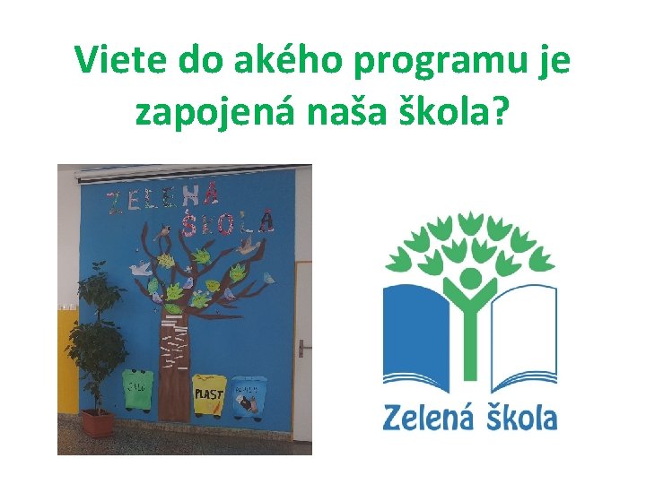 Viete do akého programu je zapojená naša škola? 