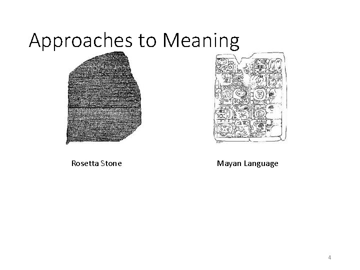 Approaches to Meaning Rosetta Stone Mayan Language 4 