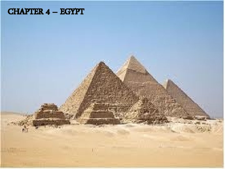 CHAPTER 4 – EGYPT 