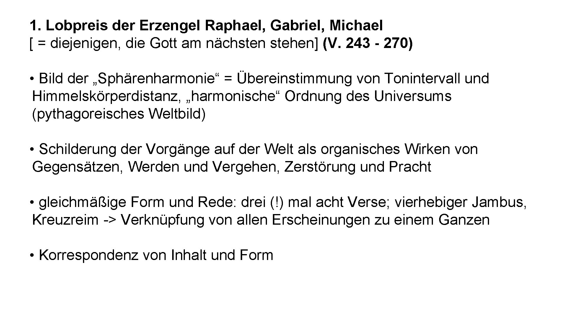 1. Lobpreis der Erzengel Raphael, Gabriel, Michael [ = diejenigen, die Gott am nächsten