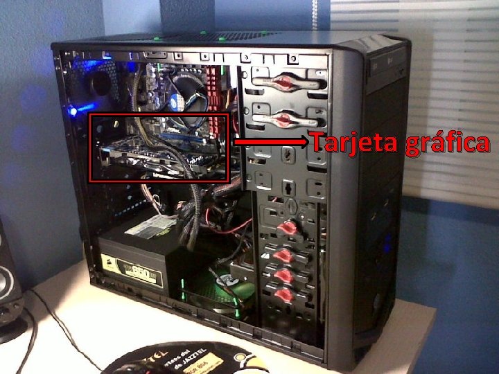 TARJETA GRÁFICA Su utilidad principal es mostrar imágenes en el monitor. Tarjeta gráfica 