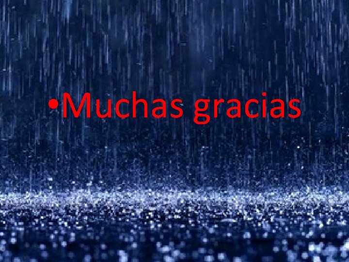  • Muchas gracias 