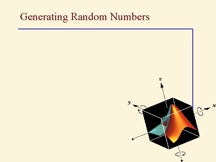 Generating Random Numbers 