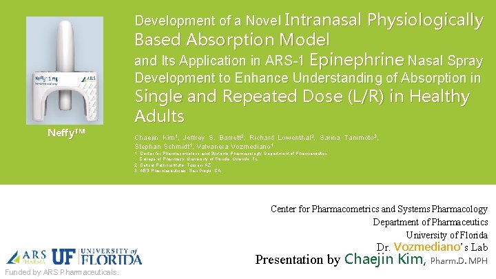 Development of a Novel Intranasal Physiologically Based Absorption Model and Its Application in ARS-1