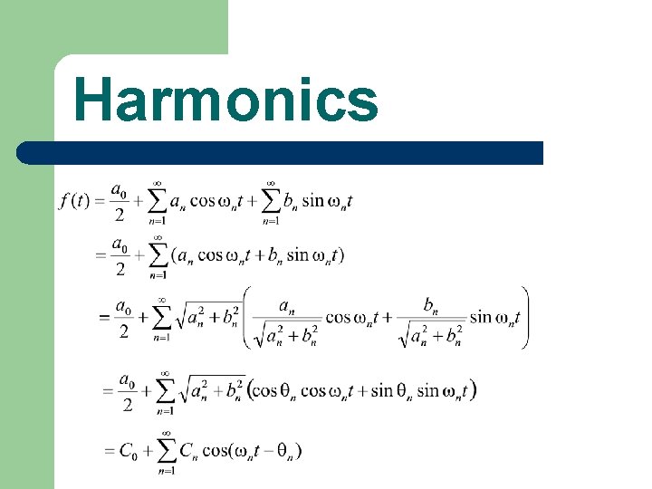 Harmonics 