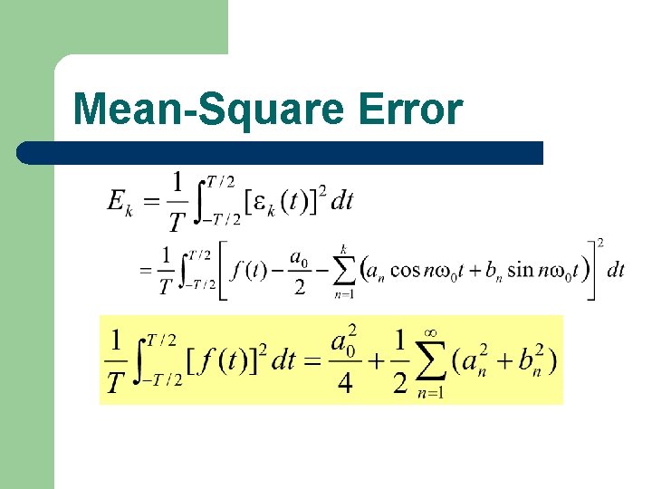 Mean-Square Error 