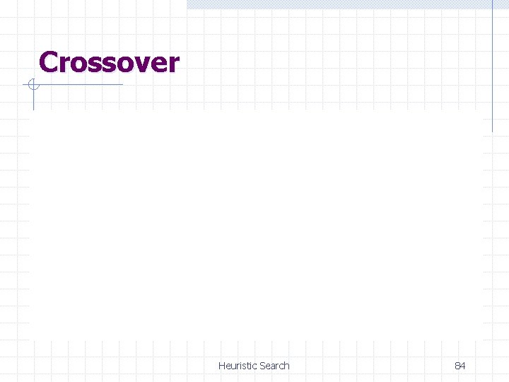 Crossover Heuristic Search 84 