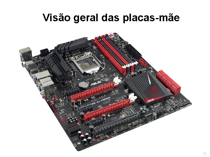 Visão geral das placas-mãe 45 
