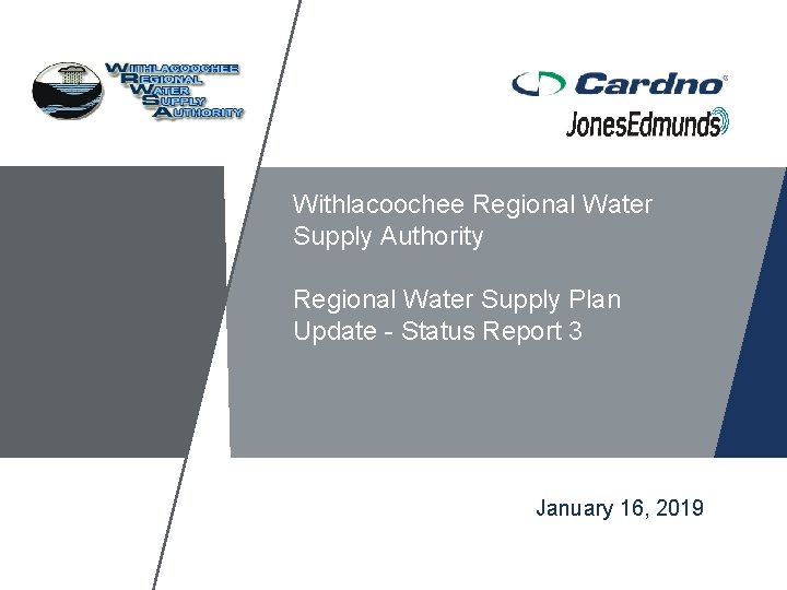 Withlacoochee Regional Water Supply Authority Regional Water Supply Plan Update - Status Report 3