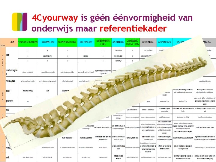 4 Cyourway is géén éénvormigheid van onderwijs maar referentiekader 14 