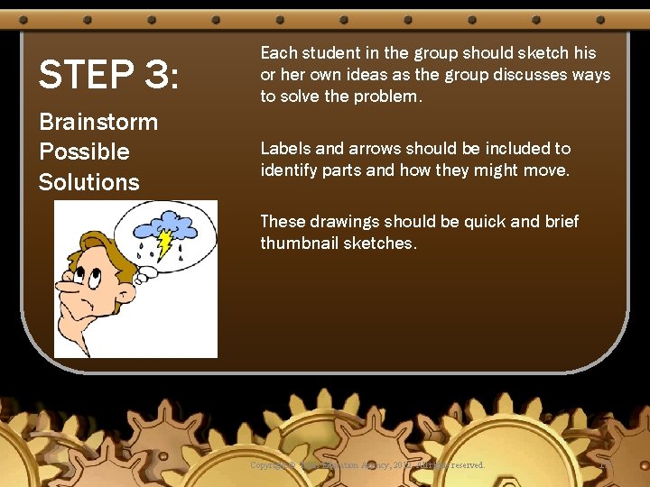 STEP 3: Each student in the group should sketch his or her own ideas