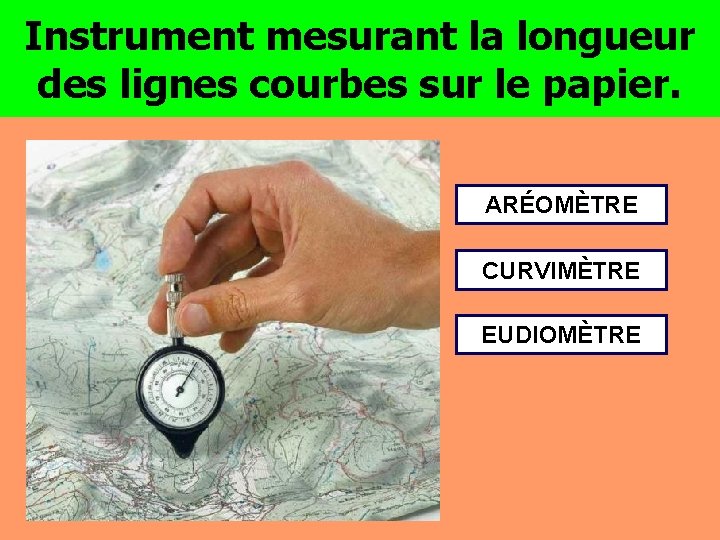 Instrument mesurant la longueur des lignes courbes sur le papier. ARÉOMÈTRE CURVIMÈTRE EUDIOMÈTRE 