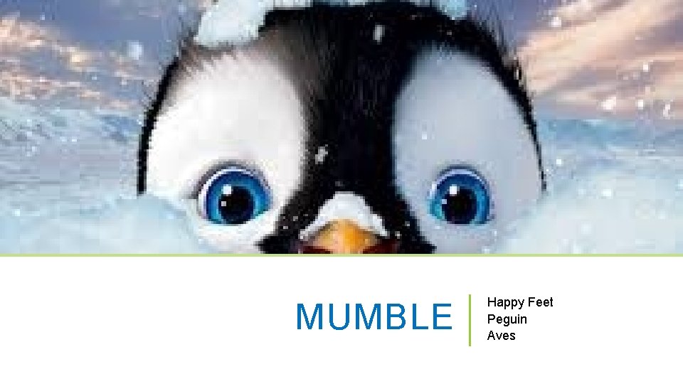 MUMBLE Happy Feet Peguin Aves 