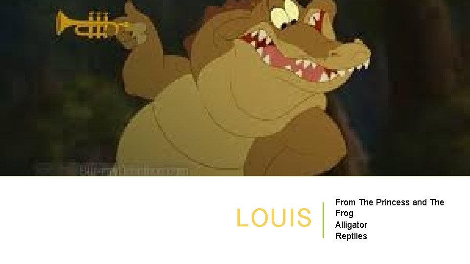 LOUIS From The Princess and The Frog Alligator Reptiles 