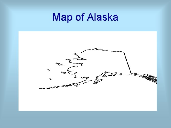 Map of Alaska 
