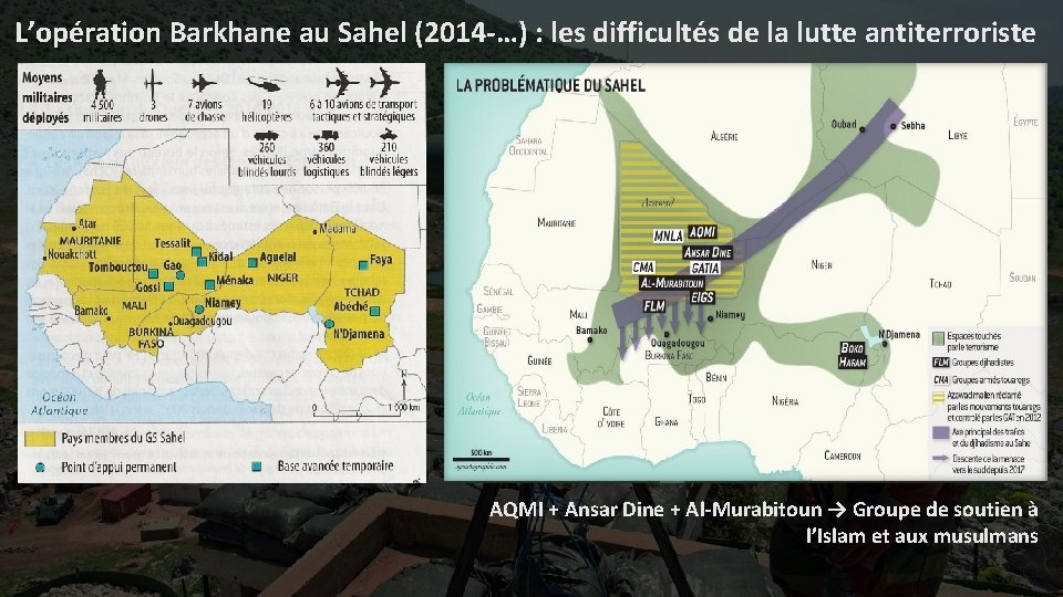 L’opération Barkhane au Sahel (2014 -…) : les difficultés de la lutte antiterroriste AQMI