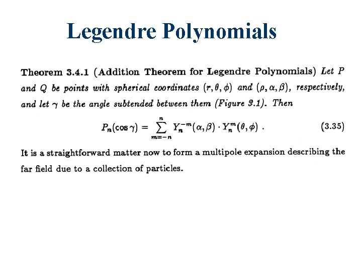 Legendre Polynomials 