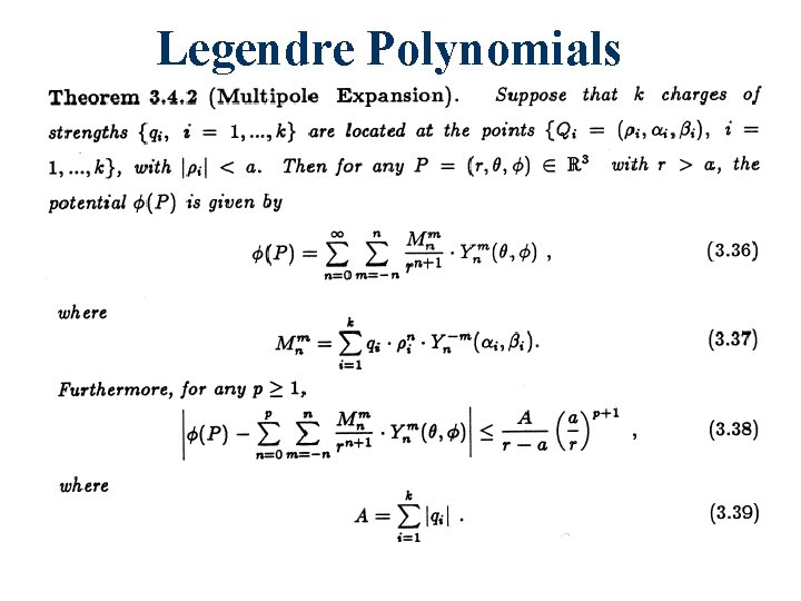 Legendre Polynomials 