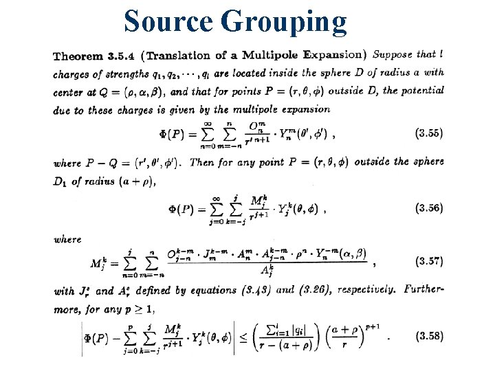 Source Grouping 