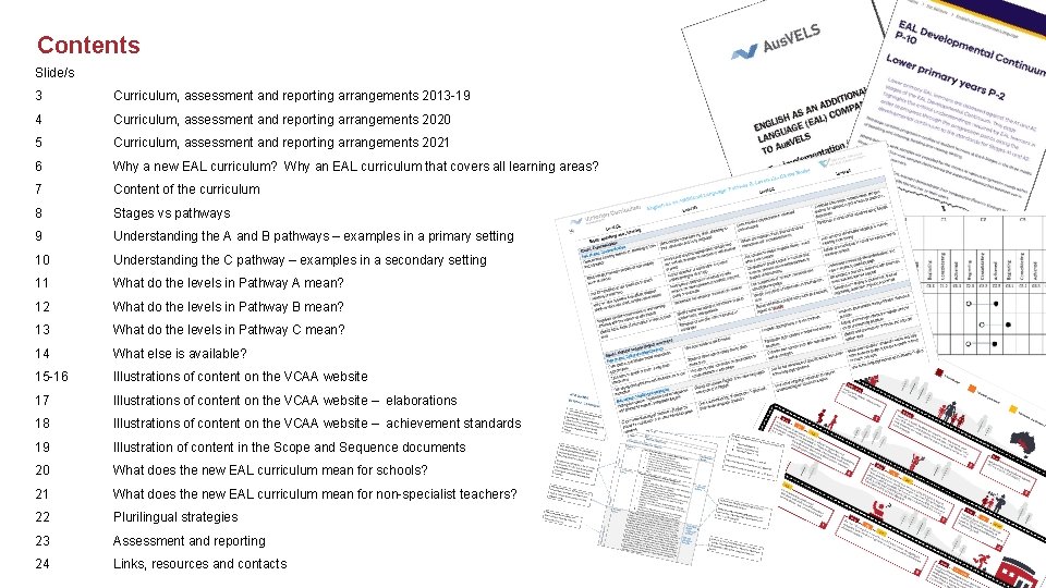 Contents Slide/s 3 Curriculum, assessment and reporting arrangements 2013 -19 4 Curriculum, assessment and