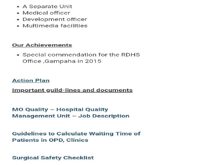 Directorate of Healthcare Quality & Safety - Version 6 (Last updated on 30. 01.