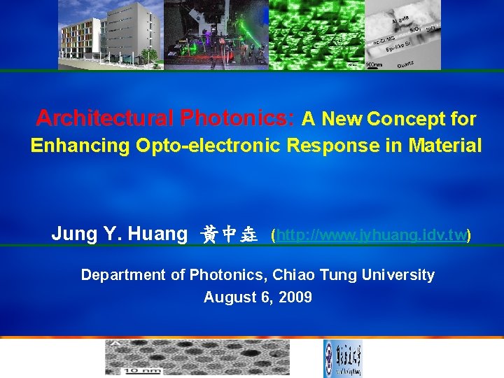 Architectural Photonics A New Concept for Enhancing Optoelectronic