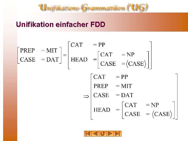 Unifikation einfacher FDD 